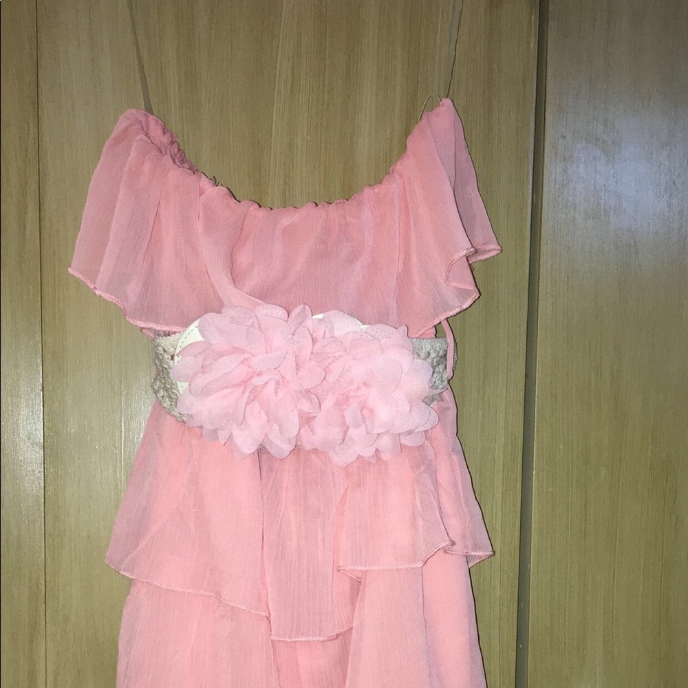 Pink Strapless dress